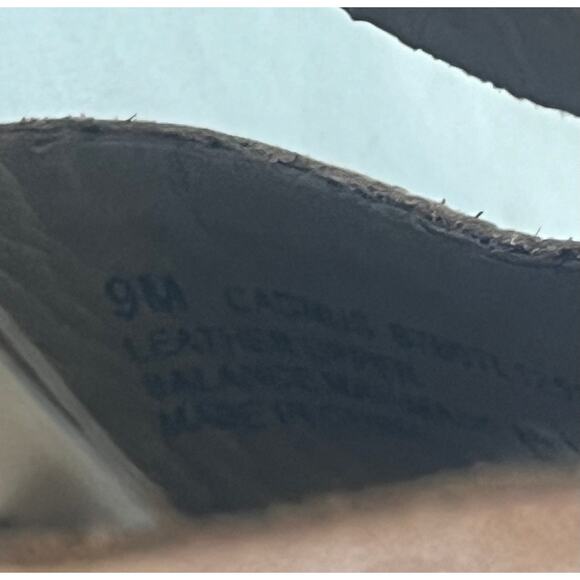 Franco Sarto Cadmus Size 9M Brown Sling Back Wedge Cork Heel Shoes Sandals - Picture 6 of 6